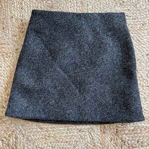 COS Classic Gray Herringbone Skirt